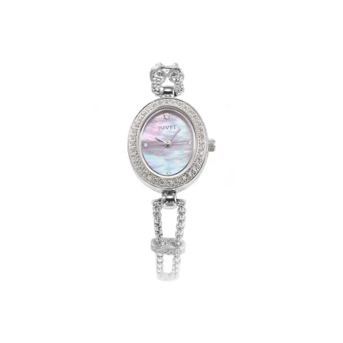 JUVET Monet Gardens Кварцевый механизм Женские часы Серебристый циферблат