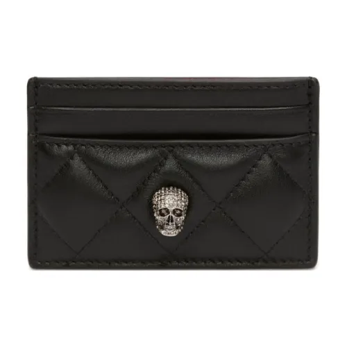 Alexander McQueen Черепа Коровья кожа Картхолдер Женские Черный