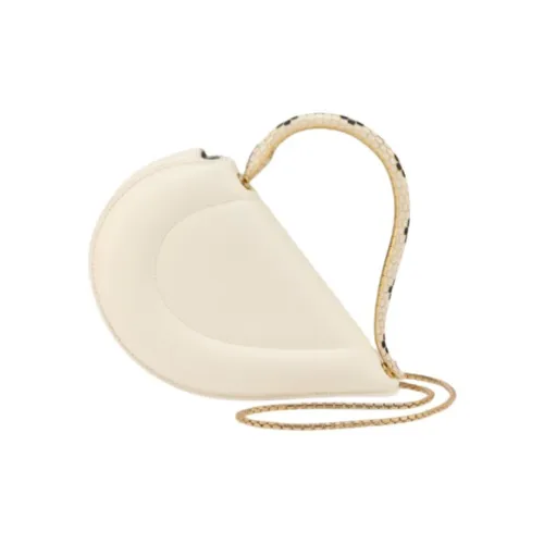 BVLGARI SERPENTI Телячья кожа Сумка на одно плечо Женская Белая