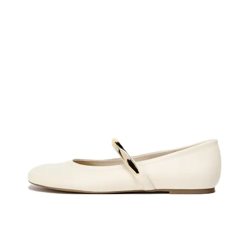 ZARA Туфли Мэри Джейн Белые Женские