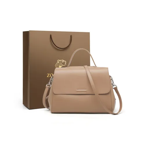 ZOOLER Коровья кожа Сумка через плечо Стандартная Женская Черная Кофейная Коричневая Молочно-чайная