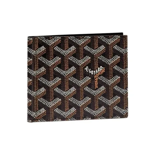 GOYARD Saint Thomas Холст и Кожа Кошелек Унисекс Черный