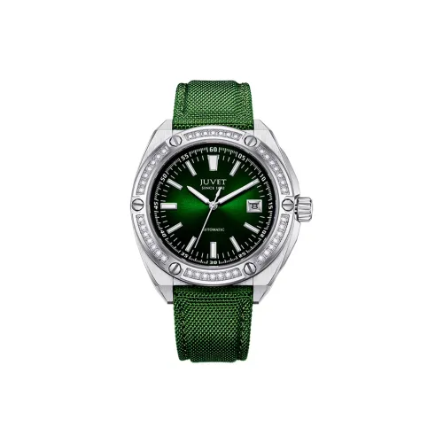 JUVET The Superior Series Автоматический Механический Механизм Мужские Часы Часы Зеленый Циферблат