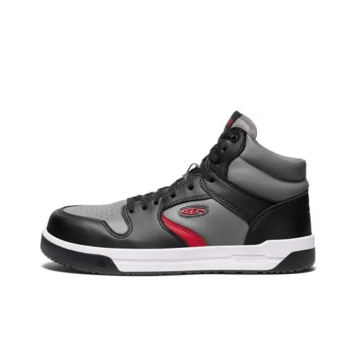 KEEN Overton Slip-Resistant MID Топ Скейтборд Кроссовки Мужские Серый Черный