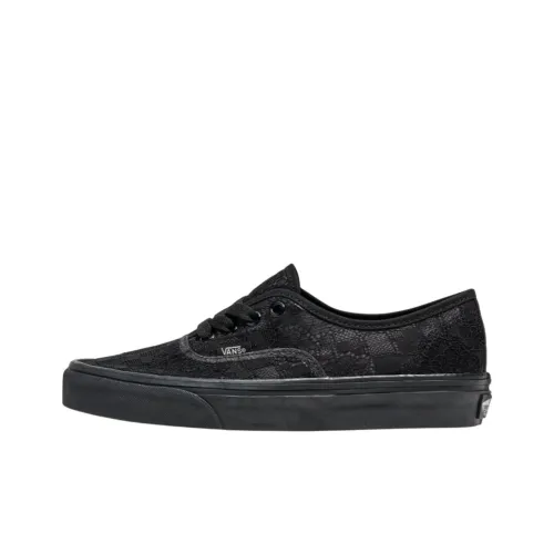 VANS Authentic Low Top Скейтборд Кроссовки Унисекс Черные
