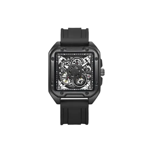 JUVET Gravity Series Автоматический Механический Механизм Мужские Часы Часы Черный Циферблат