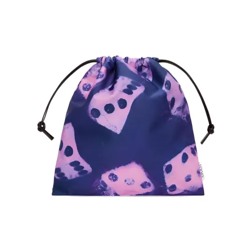 LOEWE Холст Клатч Маленький Женский Розовый Синий