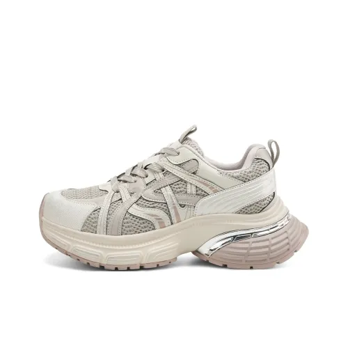 BOERDIQI Дышащий Легкий Увеличение Высоты Низкий Топ Толстая Подошва Женские Кроссовки