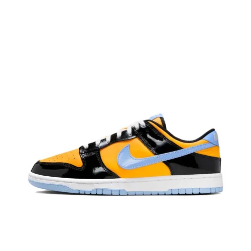 Nike Dunk Скейтборд Кроссовки Низкие Топ Оранжевый Черный Синий Унисекс