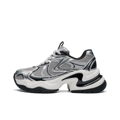 KAPPA массивные кроссовки Low Top Peaceful Серый/Серебряный Женские