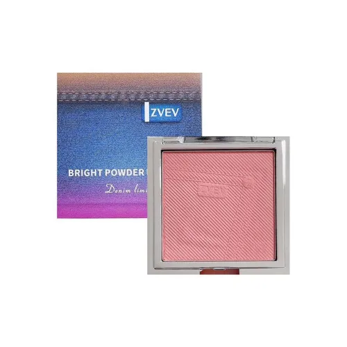 ZVEV Little Серебряный Блок Деним Яркий Румяна Матовый Длинный Долговечный Легкий для Смесь Контуринг 10г
