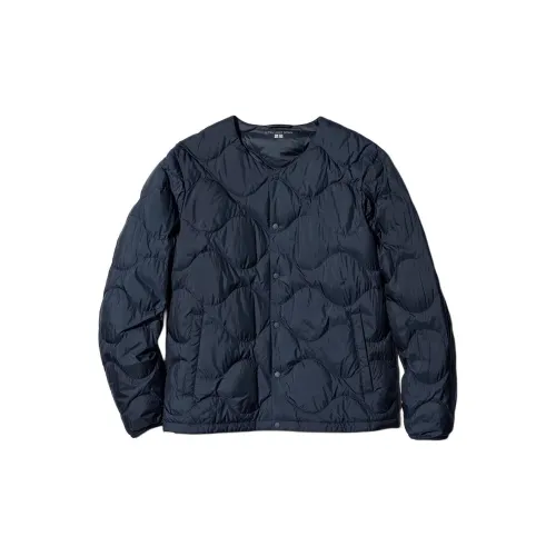 UNIQLO Пуховик Мужской Морской Синий