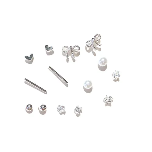 MIDNIGHT MOMENT Сплав Серьги-гвоздики Женские