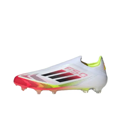 Adidas F50 ELITE Противоскользящие устойчивые к истиранию футбольные бутсы Унисекс Облачный белый Основной черный Солнце Желтый
