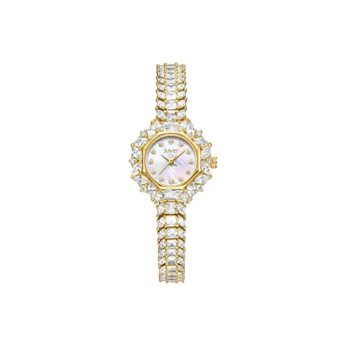JUVET Sparkling Chance Encounter Collection Кварцевый механизм Женские часы Watch Мать жемчуга Циферблат часов