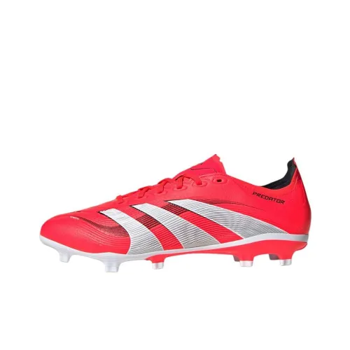 Adidas PREDATOR LEAGUE MG MULTI Ground FG Твердый грунт Противоскользящий Устойчивый к истиранию Футбольные бутсы Унисекс Красный Белый