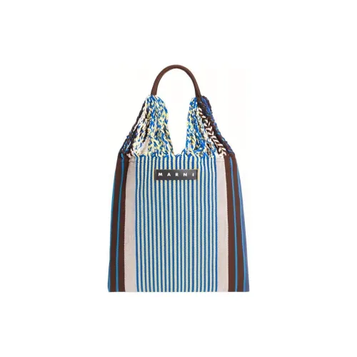 MARNI Ткань Hammock Сумка Маленькая Женская Синяя и Серая