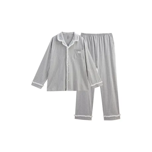 Same Language Пижамный комплект Мужской Упрощенный Серый