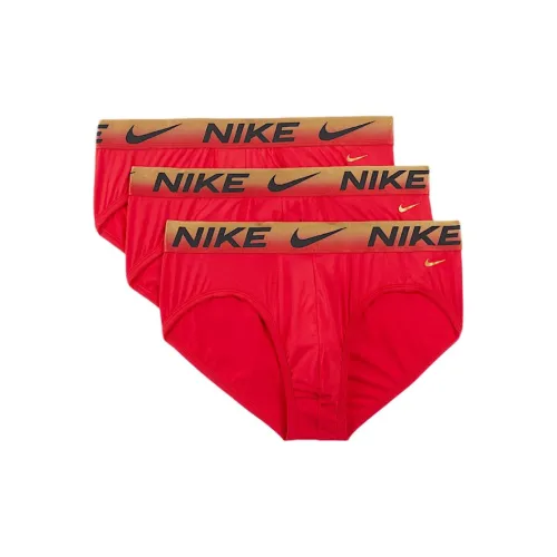 Nike Dri Fit ESSENTIAL MICRO 3 упаковки Университетский красный/Университетский золотой/черный Мужские трусы-бикини