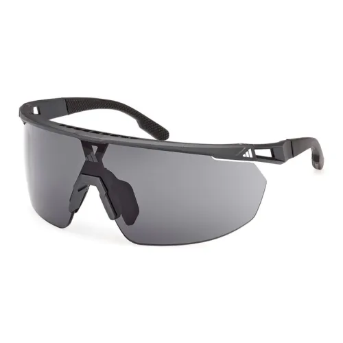 Adidas Plastic Irregular Shape Sunglasses Unisex Black Adidas Пластик Нерегулярная форма Солнцезащитные очки Унисекс Черный