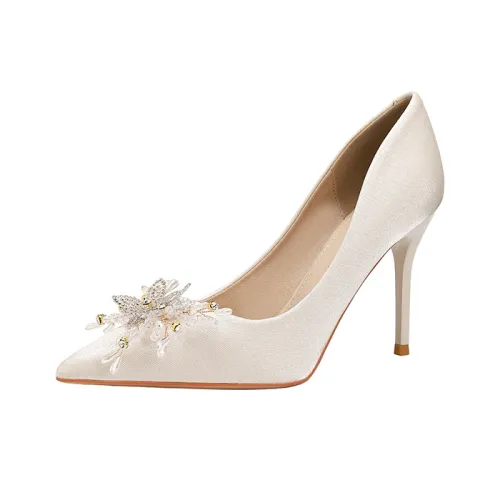 Dunnu Узкий каблук Высокие каблуки Женские Абрикос