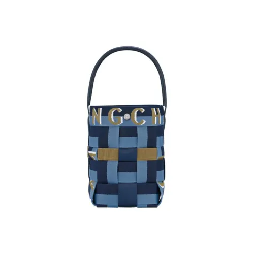 LONGCHAMP RE Play Нейлоновая Сумка-ведро Сумка Экстра Маленькая Женская Морской Синий