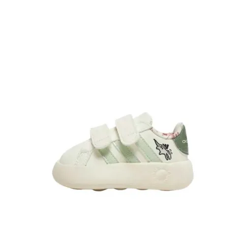 Adidas Амортизация Устойчивость к истиранию Дышащий Низкий Верх Обувь для малышей Белый Зеленый Младенец и Малыш