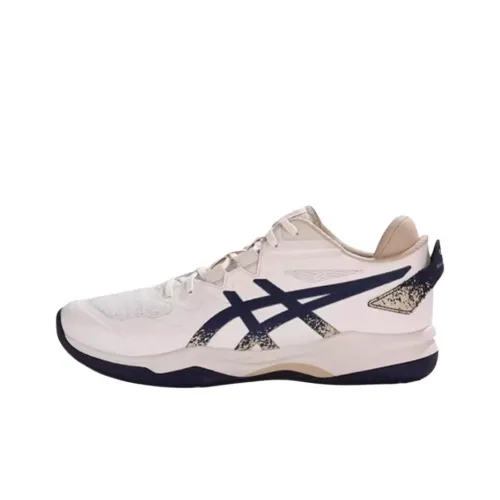 Asics Гель FASTBLAZE Баскетбольные кроссовки Низкий топ Бежевый Синий Мужской