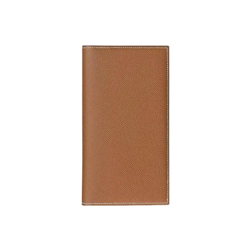 HERMES MC2 Epsom Телячья кожа Держатель для карт кошелек Унисекс 37 Золото