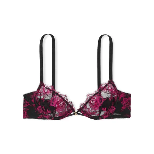 Victoria's Secret Valentine's Day Collection Черно-розовые Женские Бюстгальтеры