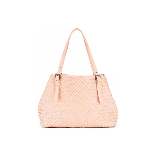 Bottega Veneta Lambskin Tote Bag Shopping Bag Women's Pink