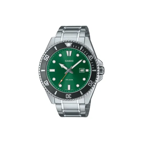 CASIO Standard Series Кварцевый механизм нержавеющая сталь ремешок унисекс зеленый циферблат