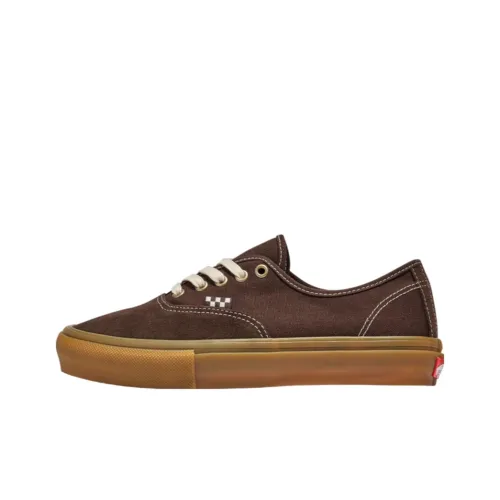 Vans Skate Authentic Low Топ Кроссовки для скейтбординга Унисекс Коричневый