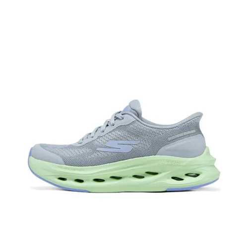 Skechers Женская серия GO Беговые кроссовки Низкий топ Серый Зеленый Женские