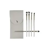 Золото 5 шт. Щетка для тени для глаз + Чехол для щеток из полиуретана (ПУ)