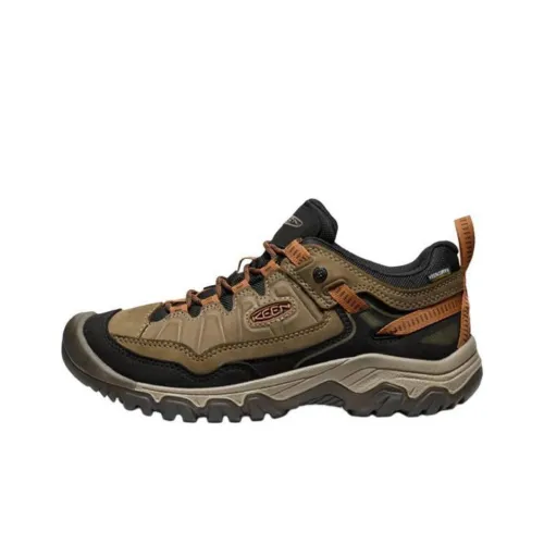 KEEN Targhee 4 Slip-Resistant Abrasion-Resistant Low-Top Альпинистская Обувь Мужская Коричнево-Черная