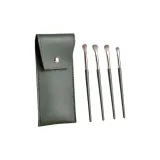 4 шт Зеленый Облако Кисть для теней + Зеленый Чехол для кистей