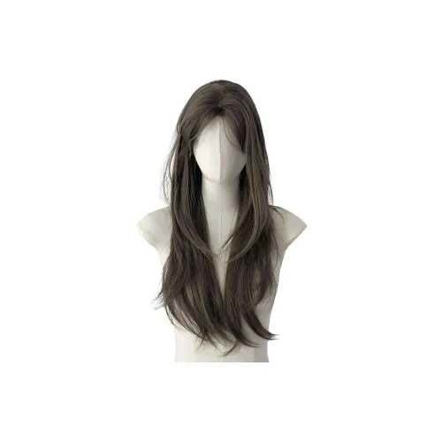 UMIFFA End Girlish Искусственные волосы Волокно Прямые волосы с CENTER Раздел Молочно-чайный серый Коричневый