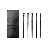 Черная щетка для теней 5 шт. + мешок для хранения