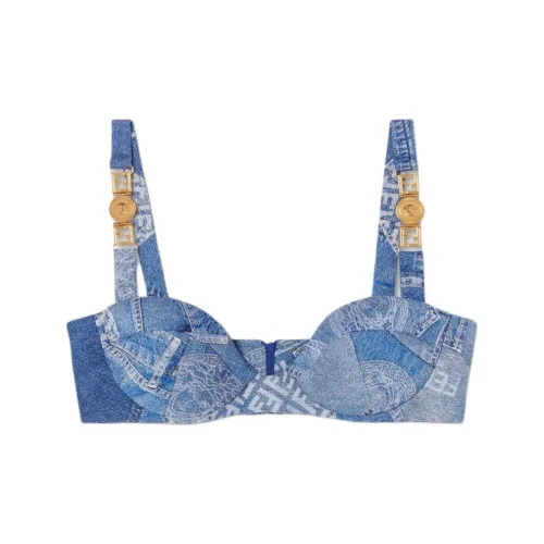 VERSACE Синие Женские Бюстгальтеры