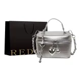 Серебристая +сумка для покупок