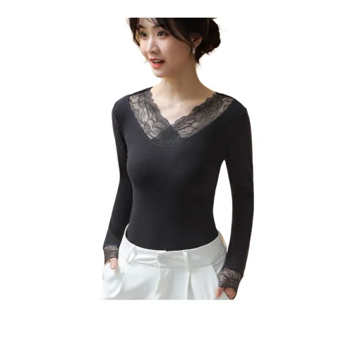 SHAYERRS Undershirt Женская Мода Черный