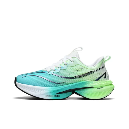 LaLapig Устойчивый к истиранию Дышащий Легкий Амортизация Низкий Верх Детская Беговая Обувь Весенний Зеленый Подростки