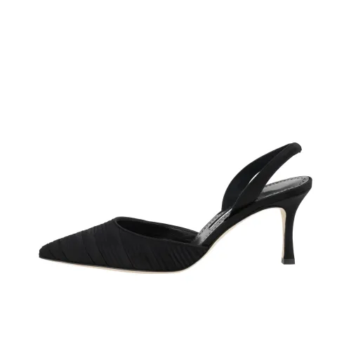 MANOLO BLAHNIK Carolyne Узкий каблук Высокие каблуки 7 см Женские Черный