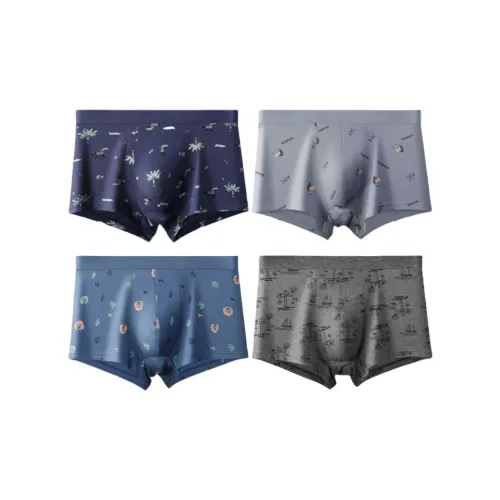 Tingqu Трусы Мужские 4 штуки смешанные цвета
