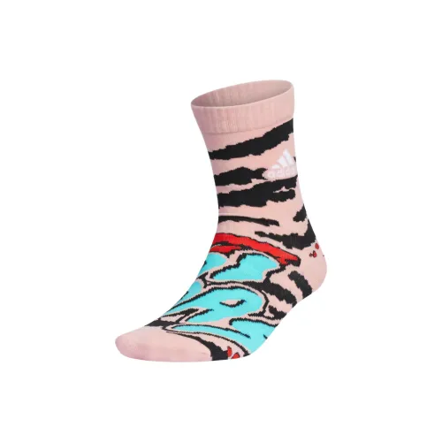 Adidas Розовый/1 шт Женские носки MID до икры