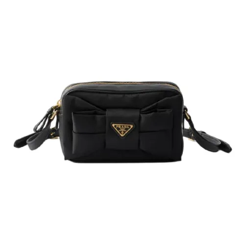 PRADA Нейлон Crossbody Сумка через плечо Мини Женская Черная