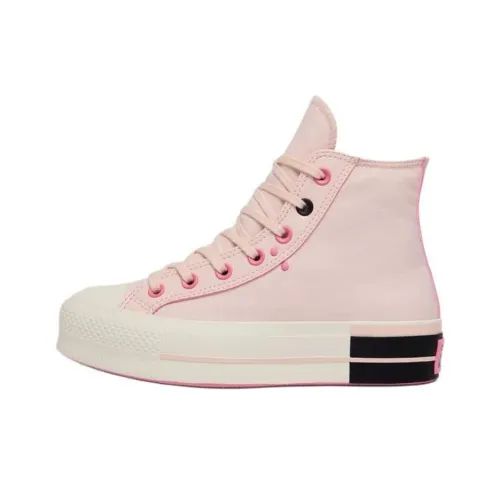 Конверс All Star Lift Slip-Resistant Abrasion-Resistant High Top Скейтборд Кроссовки Женские Розовые