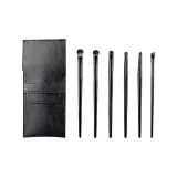 Черная щетка для теней 6 шт. + мешок для хранения