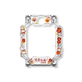 Тигр - мультяшный принт, прозрачный чехол